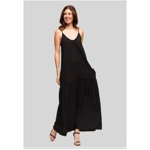 Maurices Womens Black Maxi Dress Size 2 Rayon/Spandex